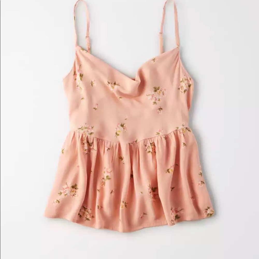 American Eagle cowl neck babydoll top